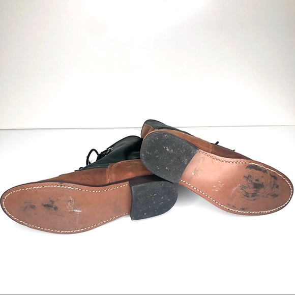 Kiltie Women’s Leather Riding Boots Lace-Up Brown - Picture 7 of 10